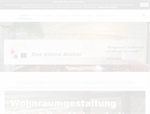 Tablet Screenshot of daskleineatelier.de